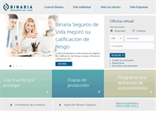 Tablet Screenshot of binariavida.com.ar